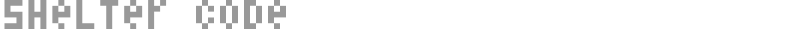 Shelter Code font preview